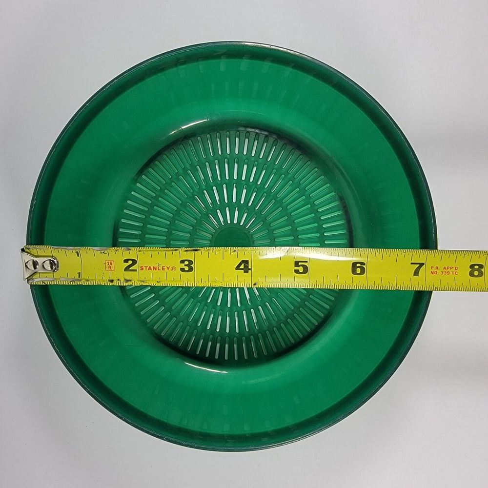 Vintage Tupperware Colander Strainer with Steamer Vent Lid Green - Picture 5 of 8